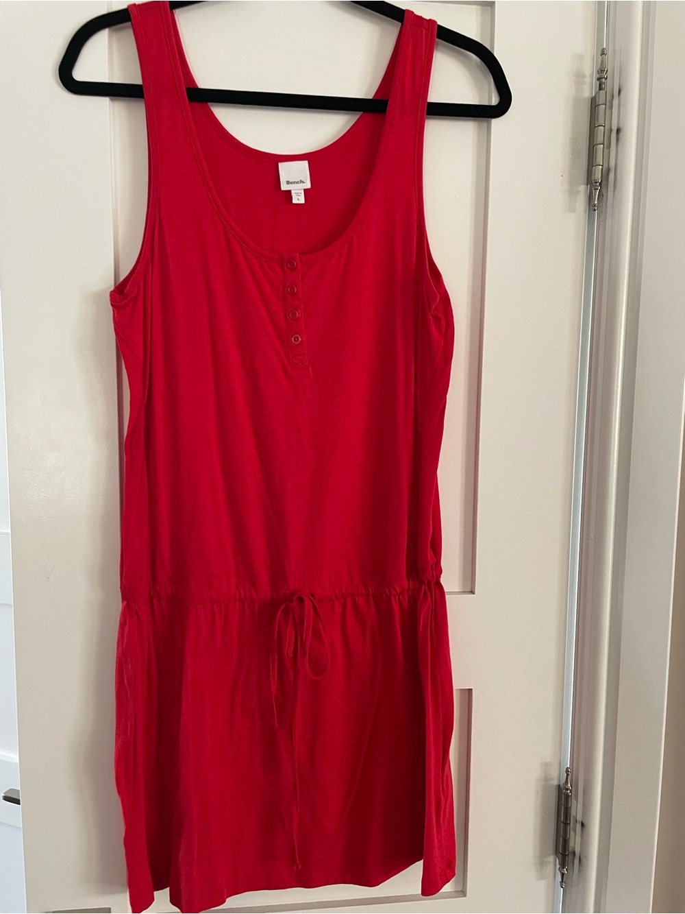 Bench Red Sleeveless Button-Front Drawstring Tunic - Picture 2 of 7